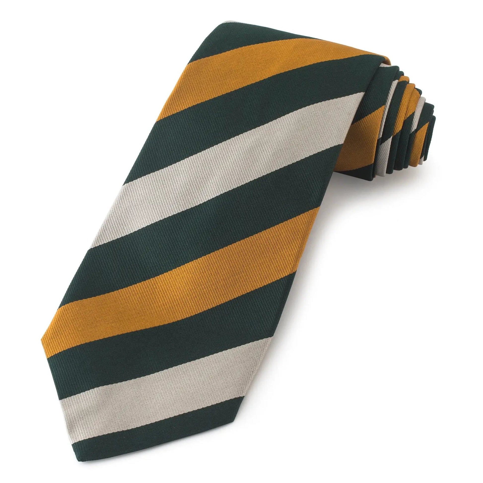 Royal Yeomanry Three-Fold Silk Reppe Tie by Benson & Clegg