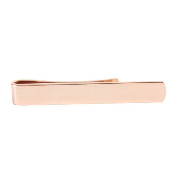 Slim Tie Slide In Rose Gold by Benson & Clegg