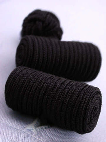 Black Knotted Barrel Cufflinks