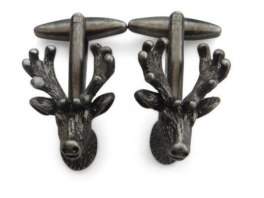 black stag cufflinks by Frederick Thomas Handmade Mens Ties
