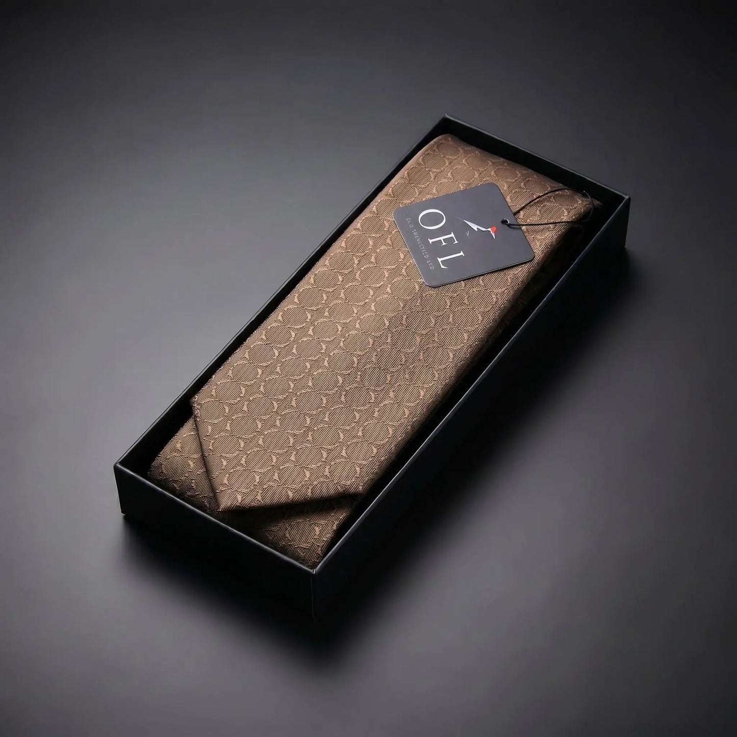 Coffee Textured Tie by OFL Ties