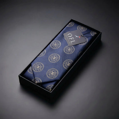 Medusa Tie Blue & Gold by OFL Ties