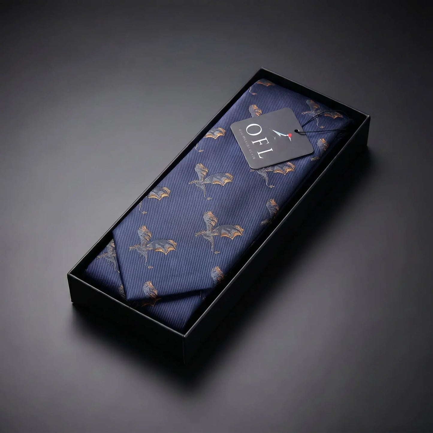 Dragon Tie Blue by OFL Ties
