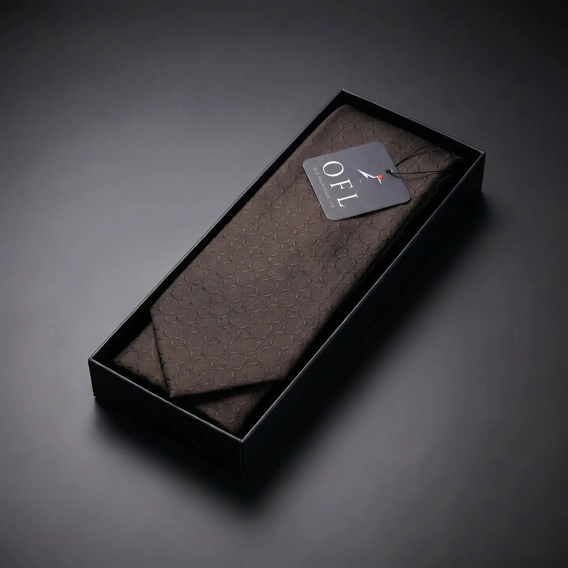 Espresso Textured Tie by OFL Ties