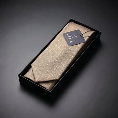 Chocolate Textured Tie by OFL Ties