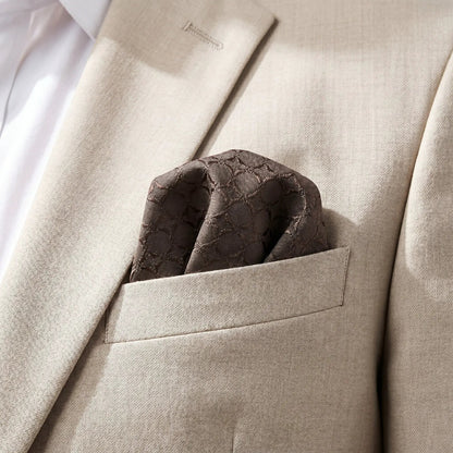 Espresso Textured Pocket Square by OFL Ties