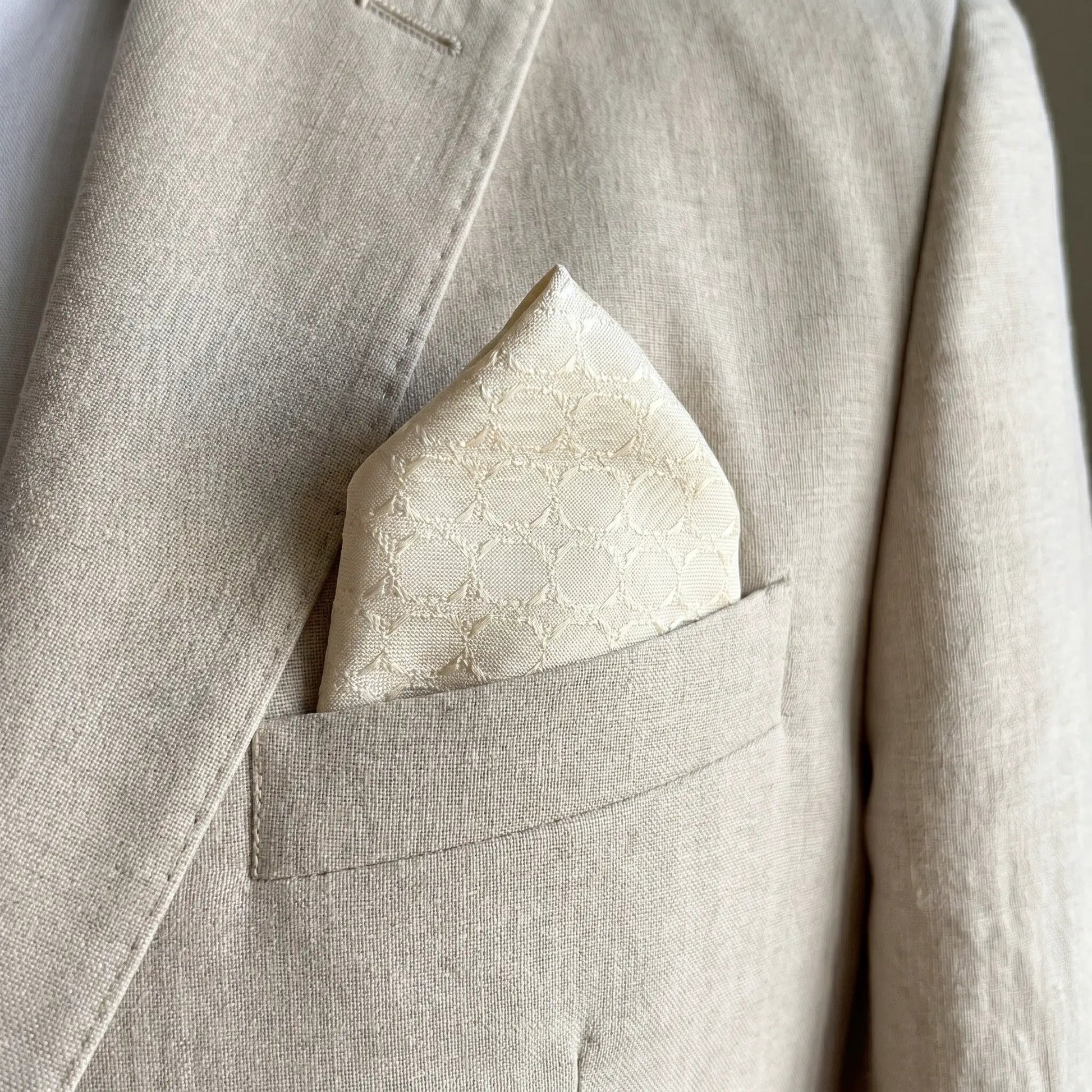 Stone Textured Pocket Square by OFL Ties