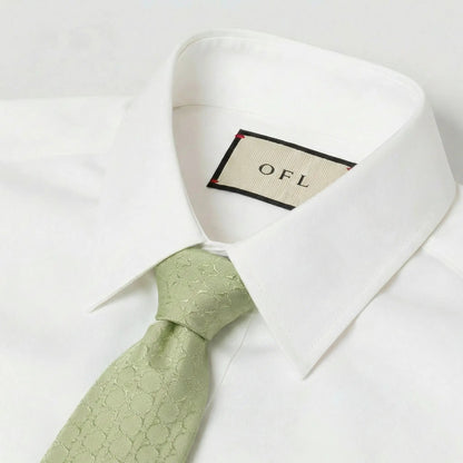 Sage Green Textured Tie by OFL Ties