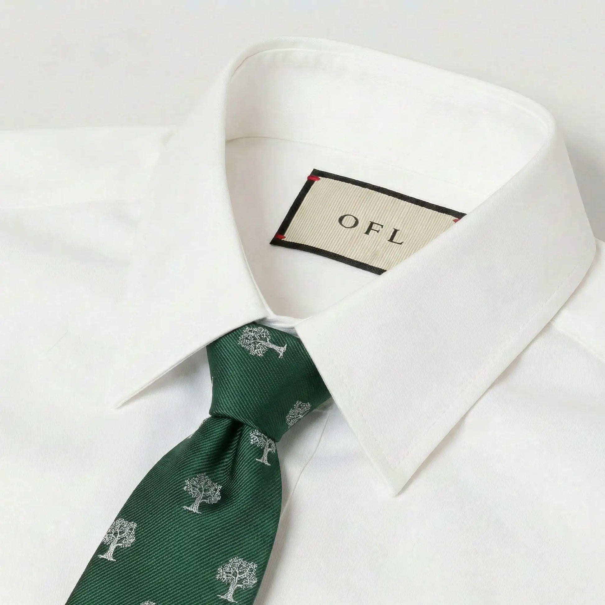 Tree Tie Green & Silver by OFL Ties