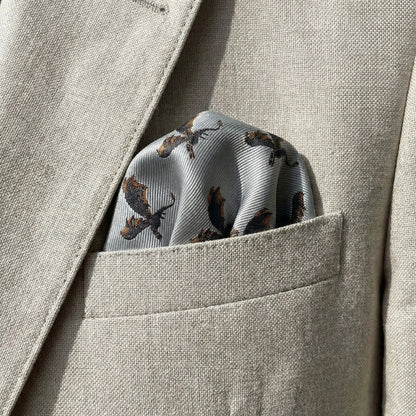 Dragon Pocket Square by OFL Ties