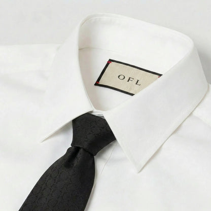 Black Noir Textured Tie by OFL Ties