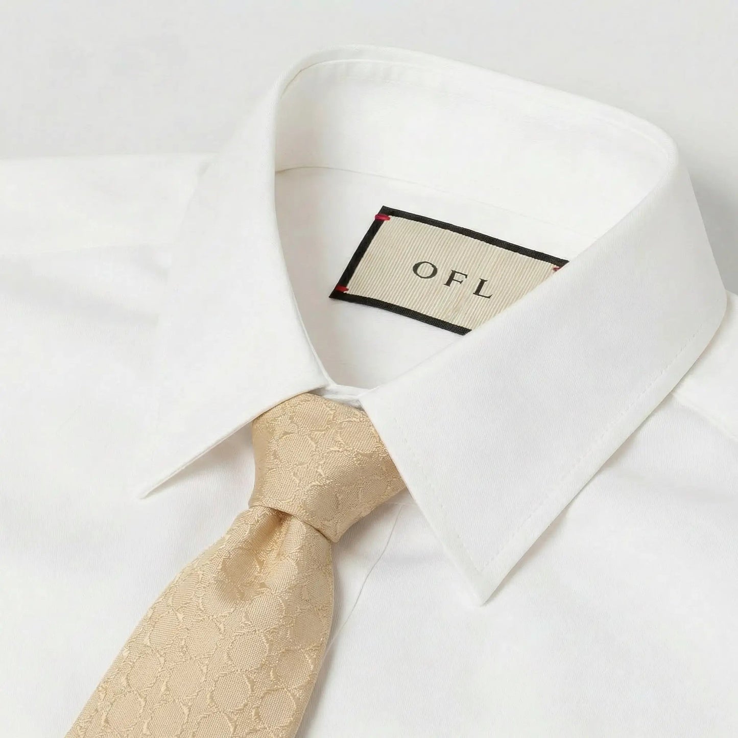 Pink Champagne Textured Tie by OFL Ties