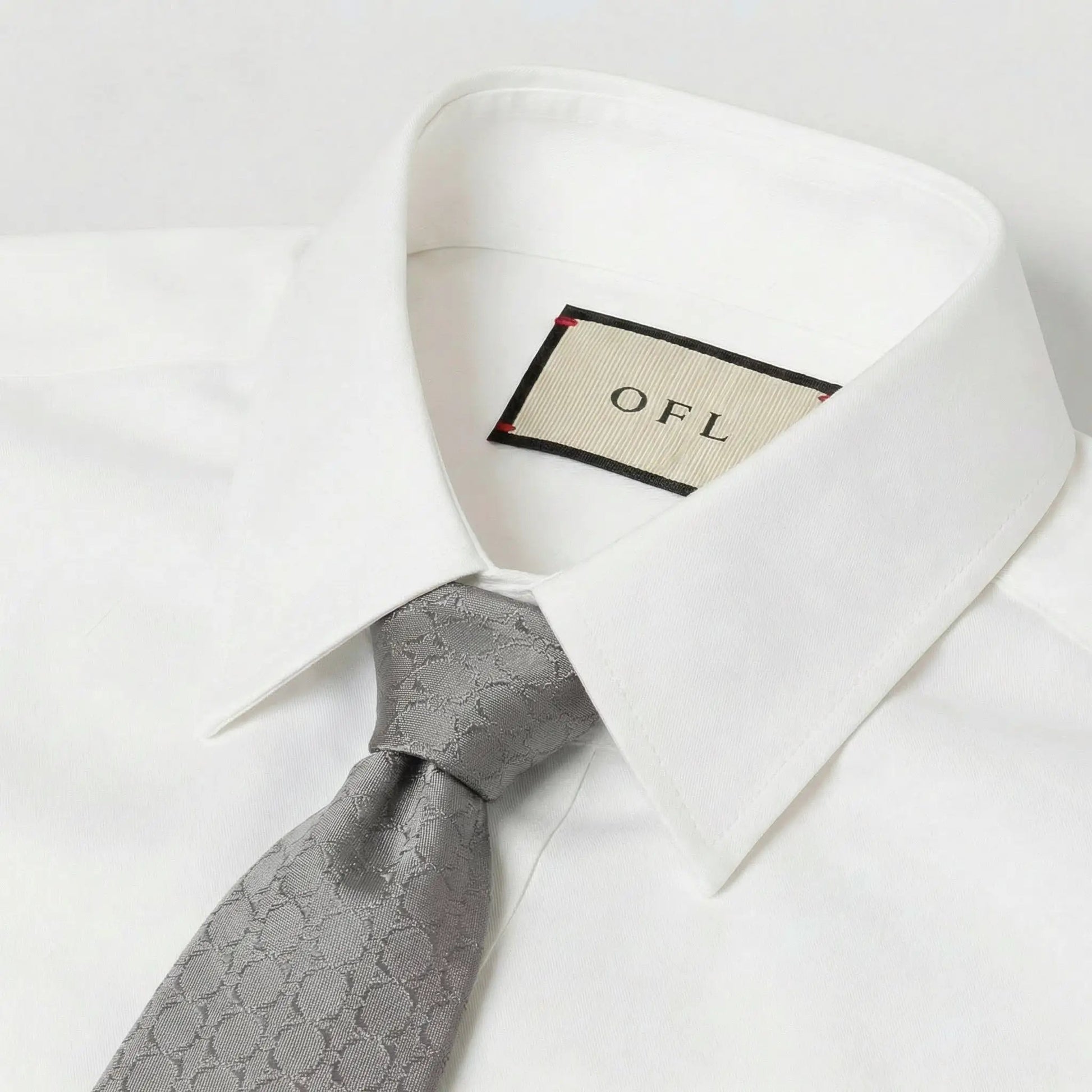 Grey Textured Tie by OFL Ties