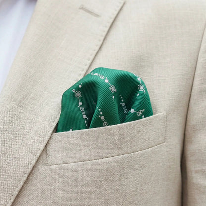 Crop Circle Alien Pocket Square by OFL Ties