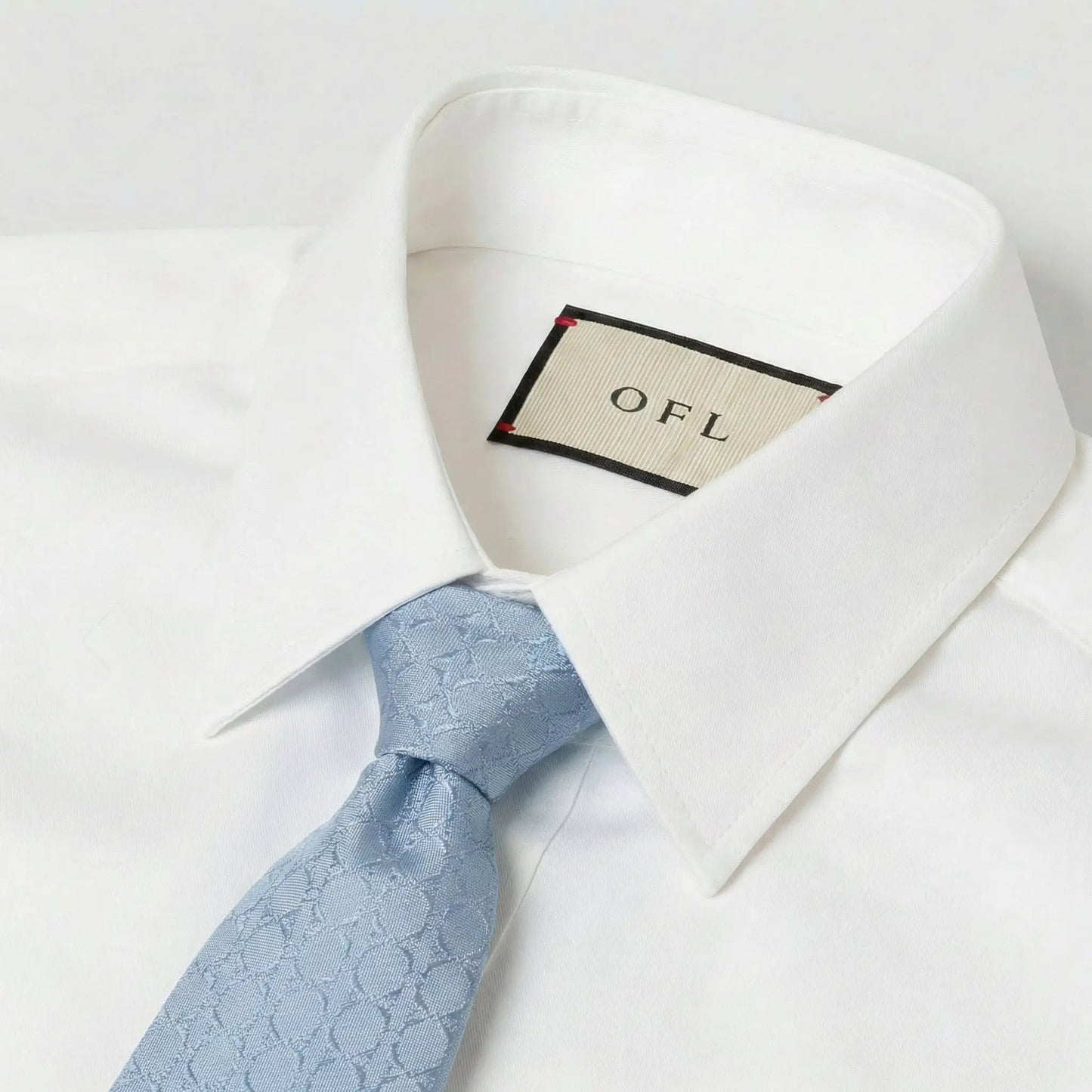 Pastel Blue Textured Tie by OFL Ties