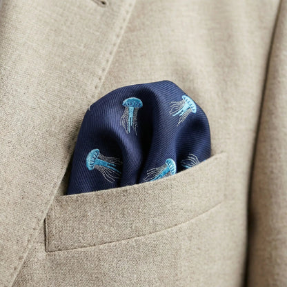 Jellyfish Pocket Square by OFL Ties
