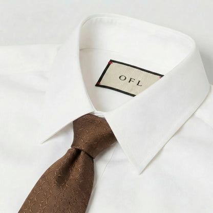 Coffee Textured Tie by OFL Ties