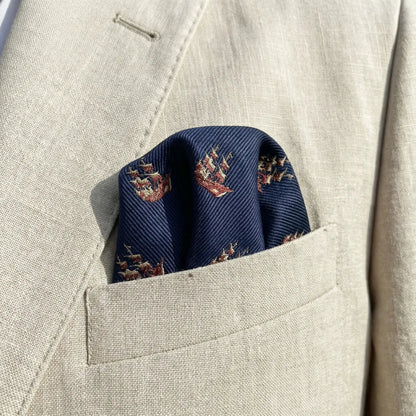 Nautical Sailing Ship Pocket Square by OFL Ties
