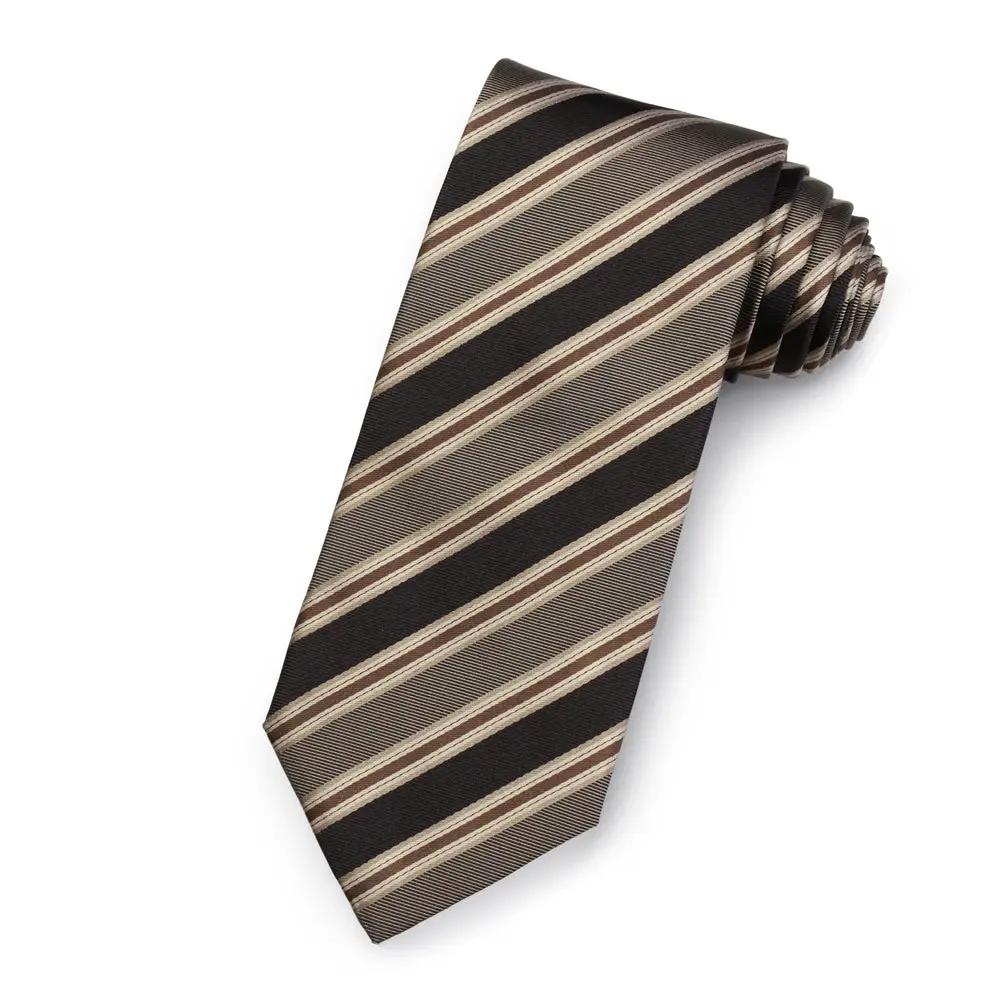 The Clarendon Silk Stripe Tie by Benson & Clegg