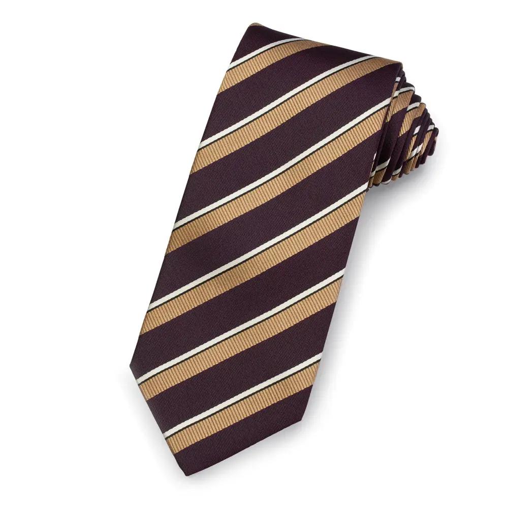 The Belgrave Silk Stripe Tie by Benson & Clegg