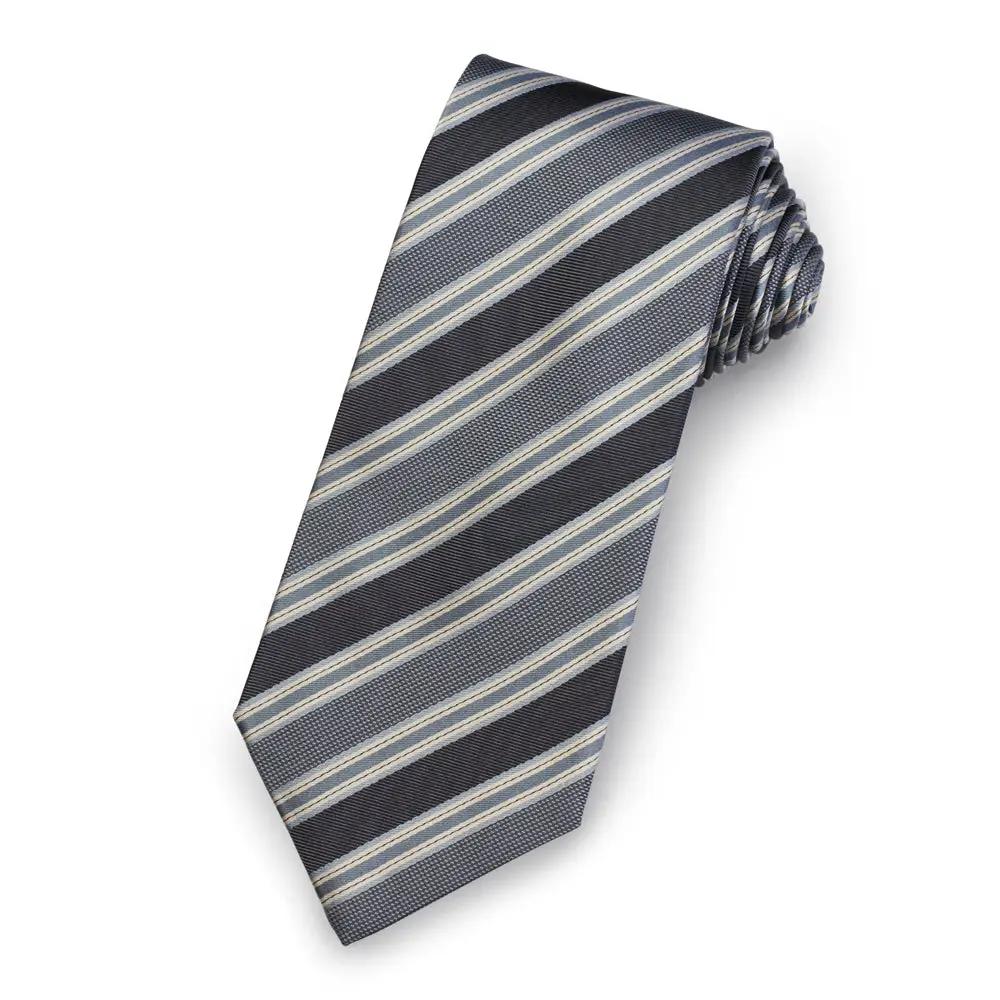 The Langley Silk Stripe Tie by Benson & Clegg
