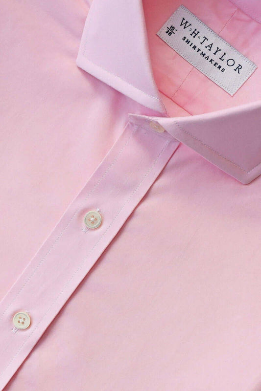 Plain Pink 160's Superfine Poplin Ladies Bespoke Shirt - whtshirtmakers.com