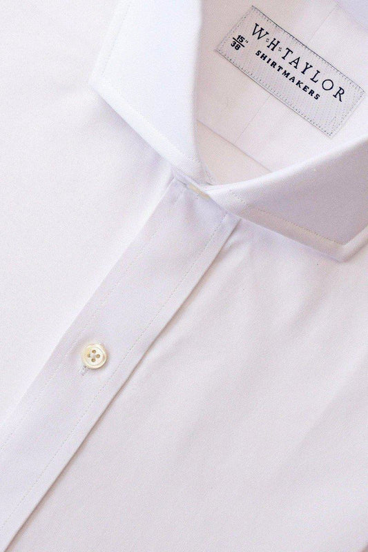 Pack of Three Plain White Pinpoint Men's Bespoke Shirt - whtshirtmakers.com