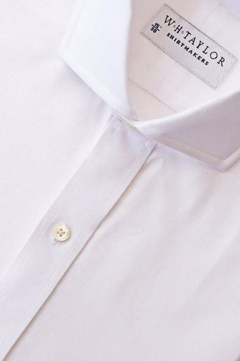 W.H Taylor shirtmakers Pack of Three Plain White Pinpoint Bespoke Shirt