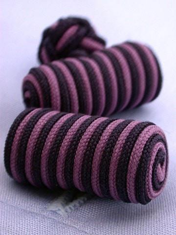 Lilac & Navy Knotted Barrel Cufflinks - whtshirtmakers.com
