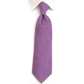 W.H Taylor shirtmakers Handmade Mauve Plain Silk Tie